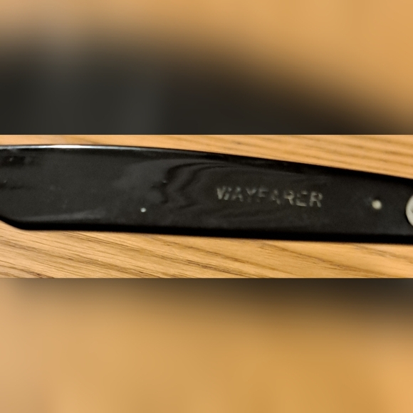 Vintage Rare Ray-Ban B&L Wayfarer L1723 Graphic Blue Unisex Sunglass Glasses - Picture 6 of 6